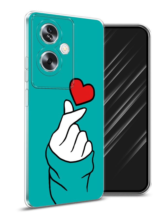 

Чехол Awog на Oppo A79 5G "Маленькое сердечко", Голубой;белый;красный, 2515650-1
