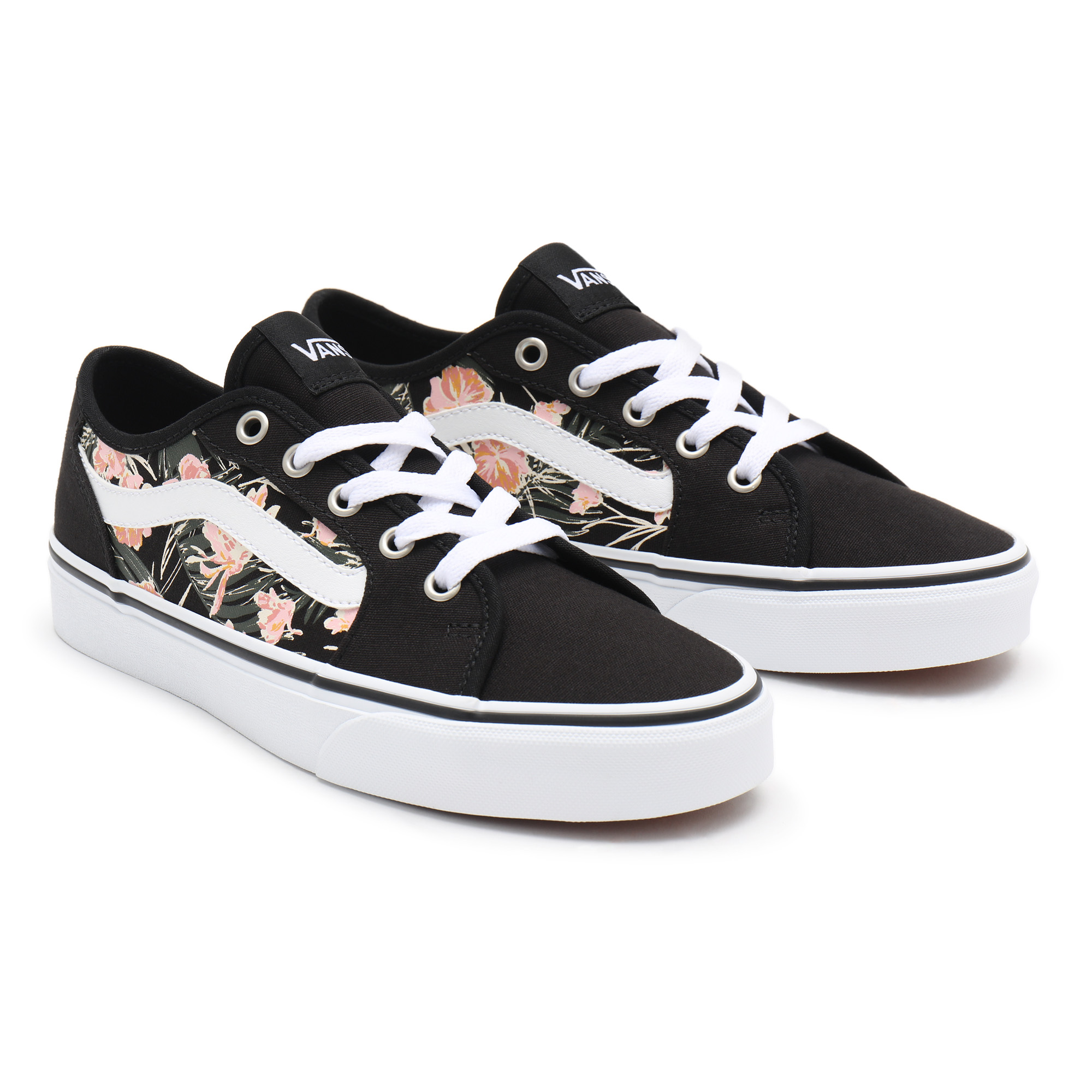 фото Кеды женские vans wm filmore decon (palm floral) черные 5 us