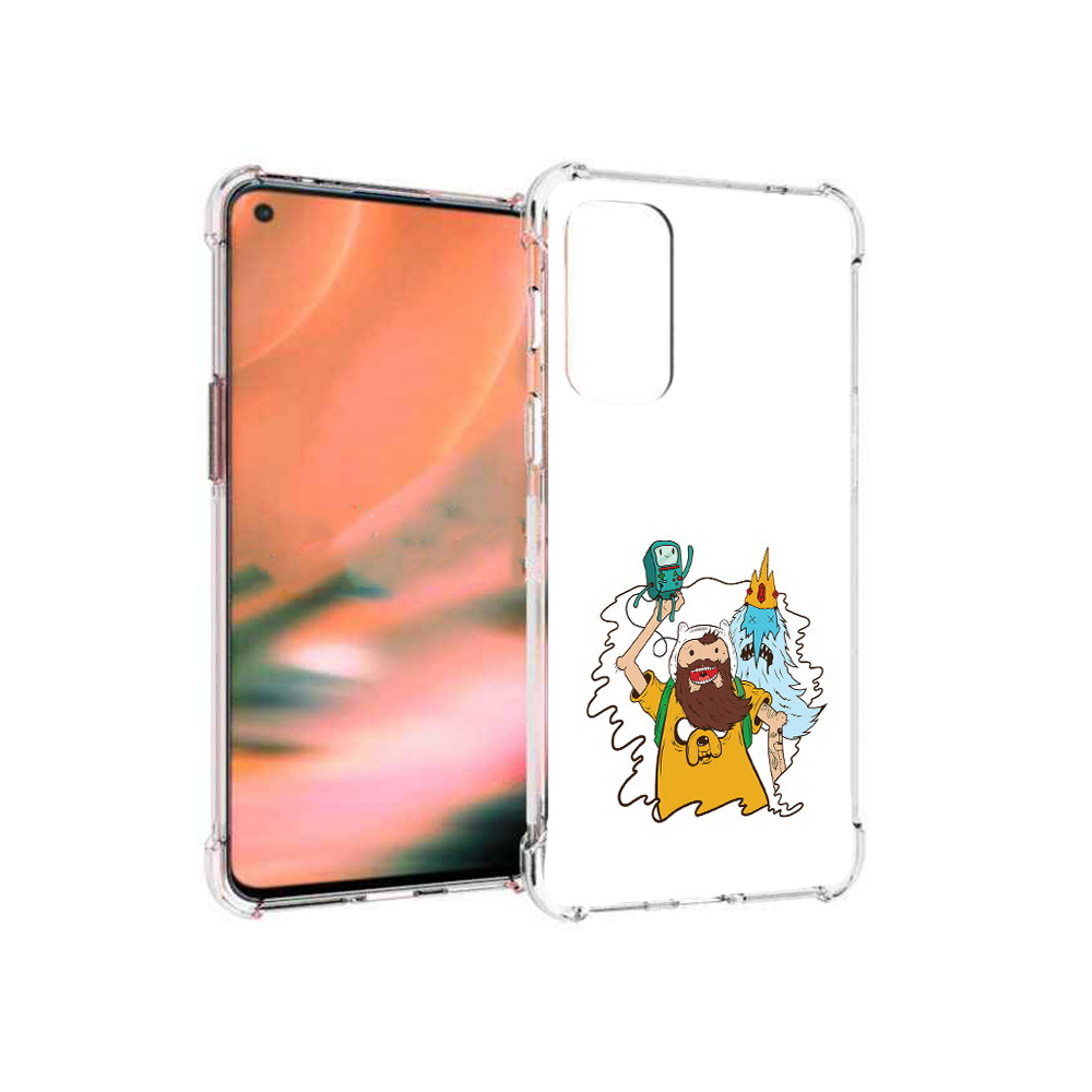 

Чехол MyPads Tocco для OnePlus Nord 2 5G время приключений старый Финн (PT161451.125.279), Прозрачный, Tocco