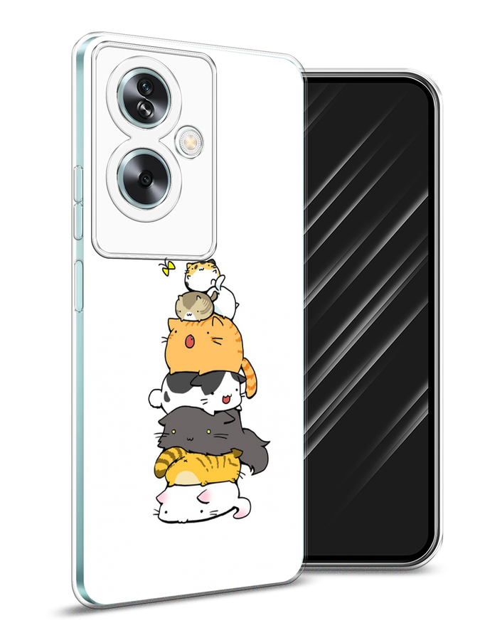 

Чехол Awog на Oppo A79 5G "Бутерброд из котиков", Коричневый;белый;серый, 2515650-1
