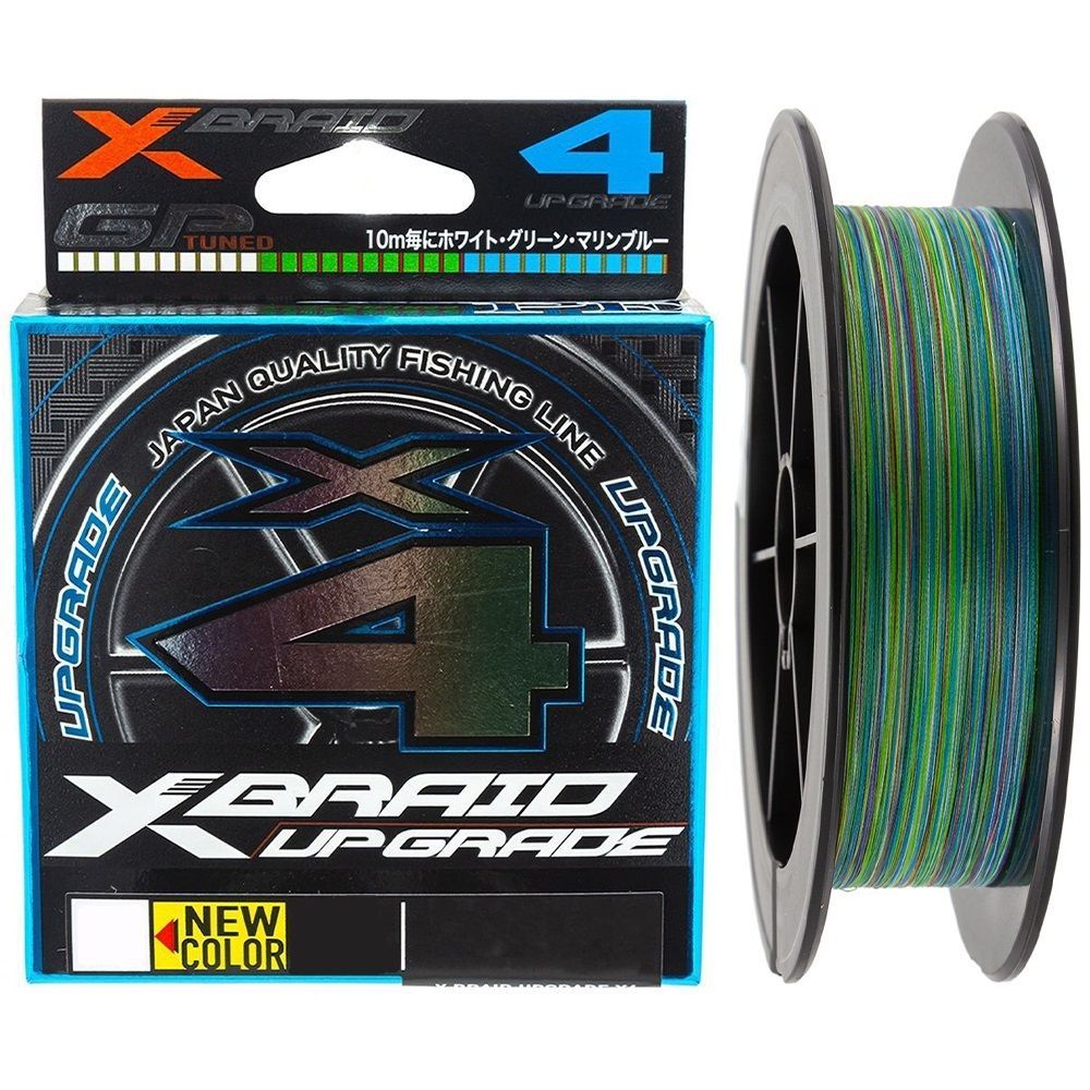 Шнур плетеный Ygk X Braid Upgrade 3Color x4 180 м 0.117 мм 4.5 кг цвет Мультиколор