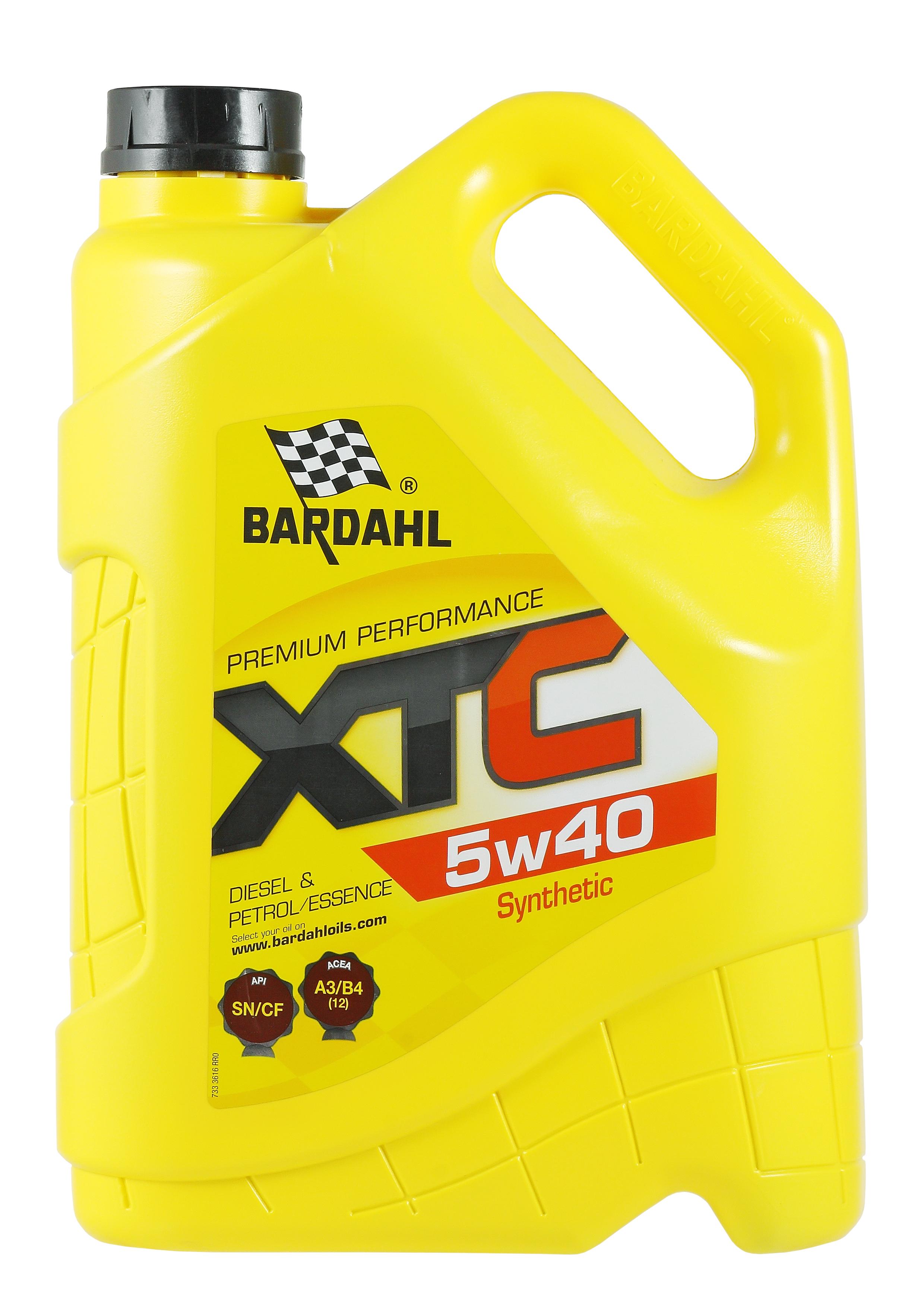 

Моторное масло BARDAHL XTC синтетическое 5W40 5л