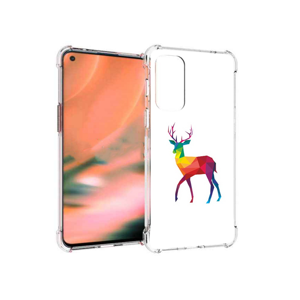 

Чехол MyPads Tocco для OnePlus Nord 2 5G геометрический олень (PT161451.125.286), Прозрачный, Tocco