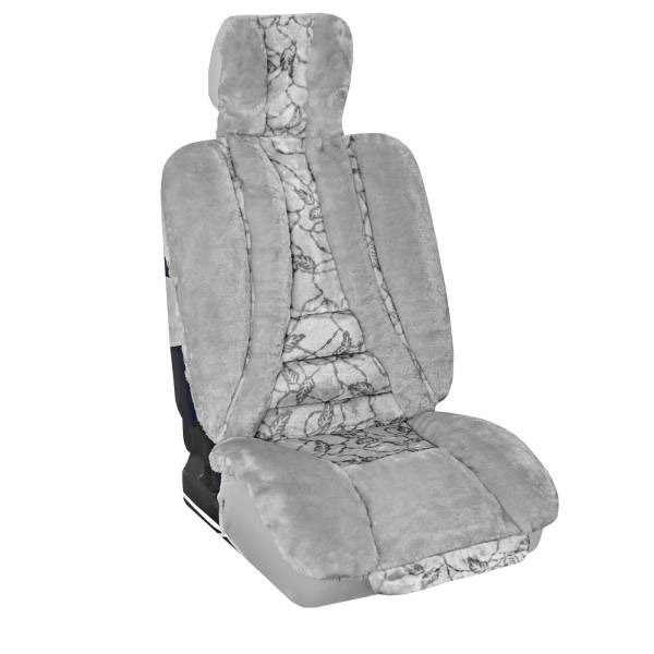 фото Чехлы сиденья меховые искусственные 2 предм. skyway arctic серый 1008