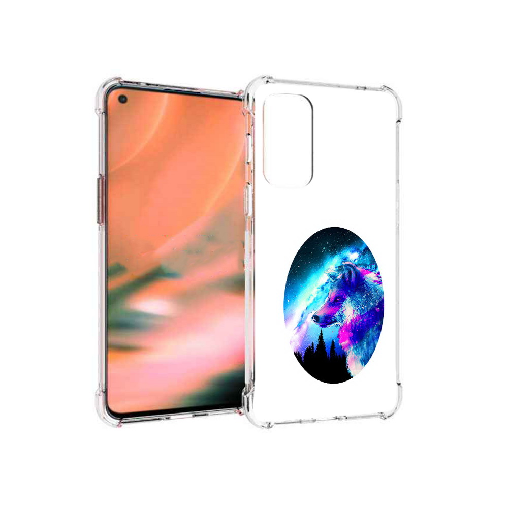 

Чехол MyPads Tocco для OnePlus Nord 2 5G голубой волк (PT161451.125.293), Прозрачный, Tocco