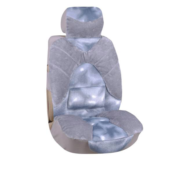 фото Чехлы сиденья меховые искусственные 5 предм. skyway arctic серый 1051