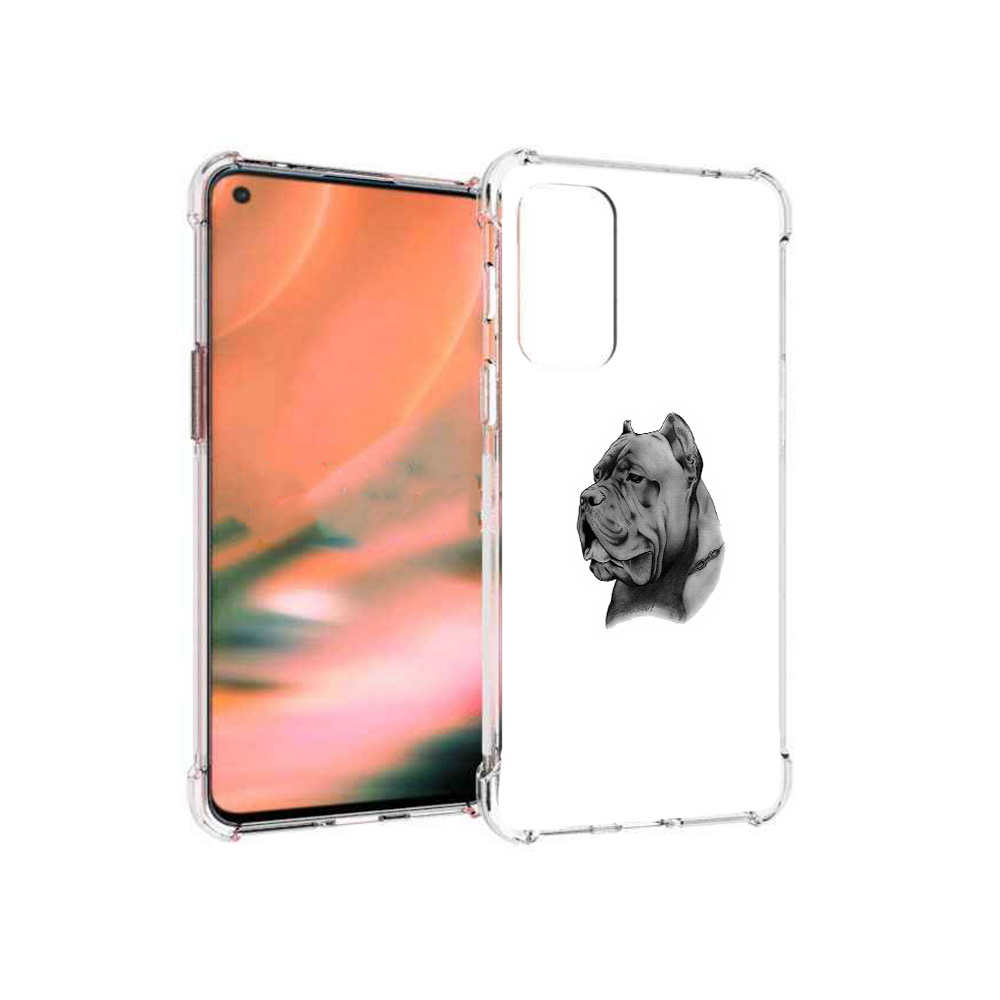 

Чехол MyPads Tocco для OnePlus Nord 2 5G грозный бульдог (PT161451.125.300), Прозрачный, Tocco