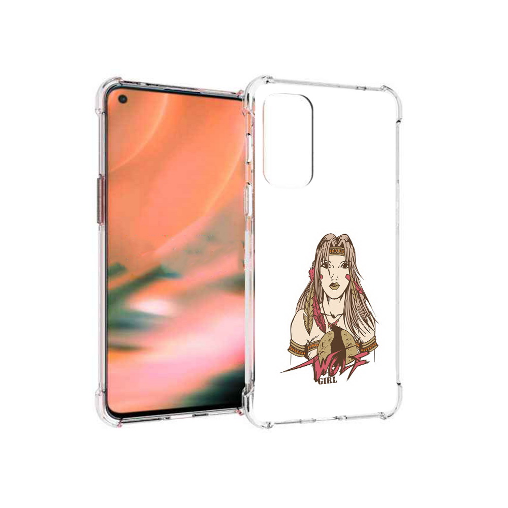 Чехол MyPads Tocco для OnePlus Nord 2 5G девушка волк (PT161451.125.306)