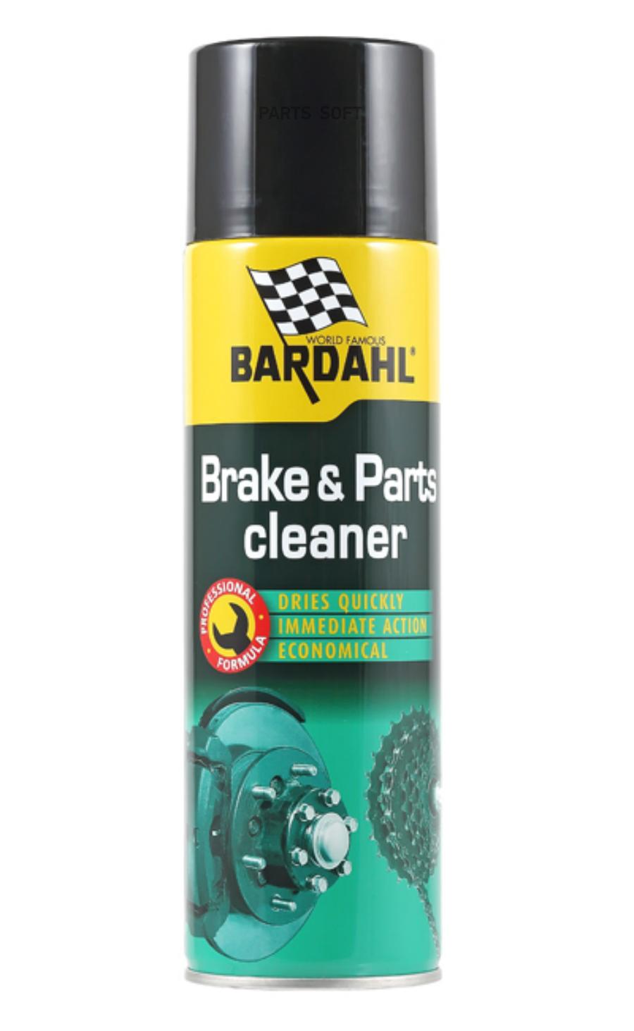BARDAHL Очиститель тормозной системы BARDAHL BRAKE   PARTS CLEANER 500 мл 4451E Bardahl 44