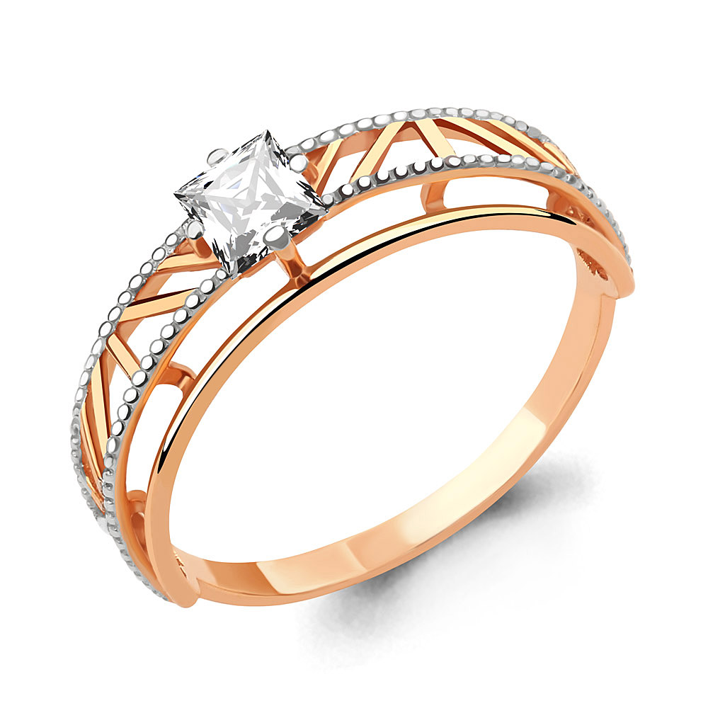 

Кольцо из серебра с фианитом р. 18 Aquamarine 68054_925_з, 68054_925_з