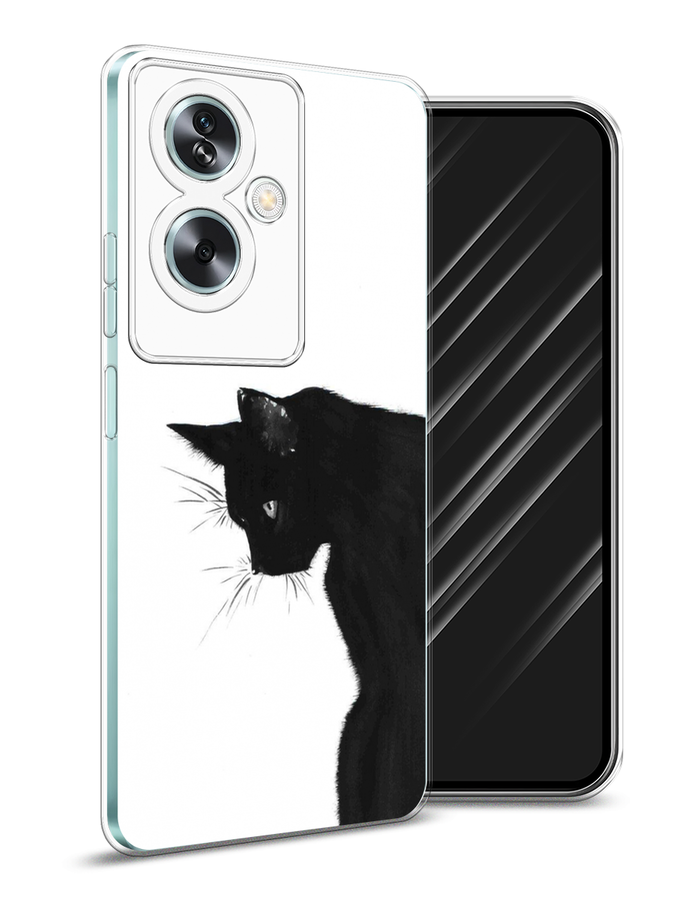 

Чехол Awog на Oppo A79 5G "Black cat", Черный;белый, 2515650-1