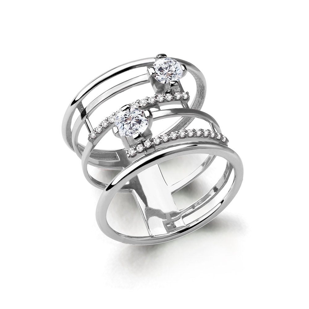 

Кольцо из серебра с фианитом р. 18 Aquamarine 68057А_925_р, 68057А_925_р