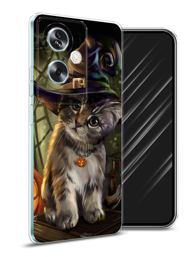

Чехол Awog на Oppo A79 5G "Кот на Хэллоуин", Зеленый;серый, 2515650-1