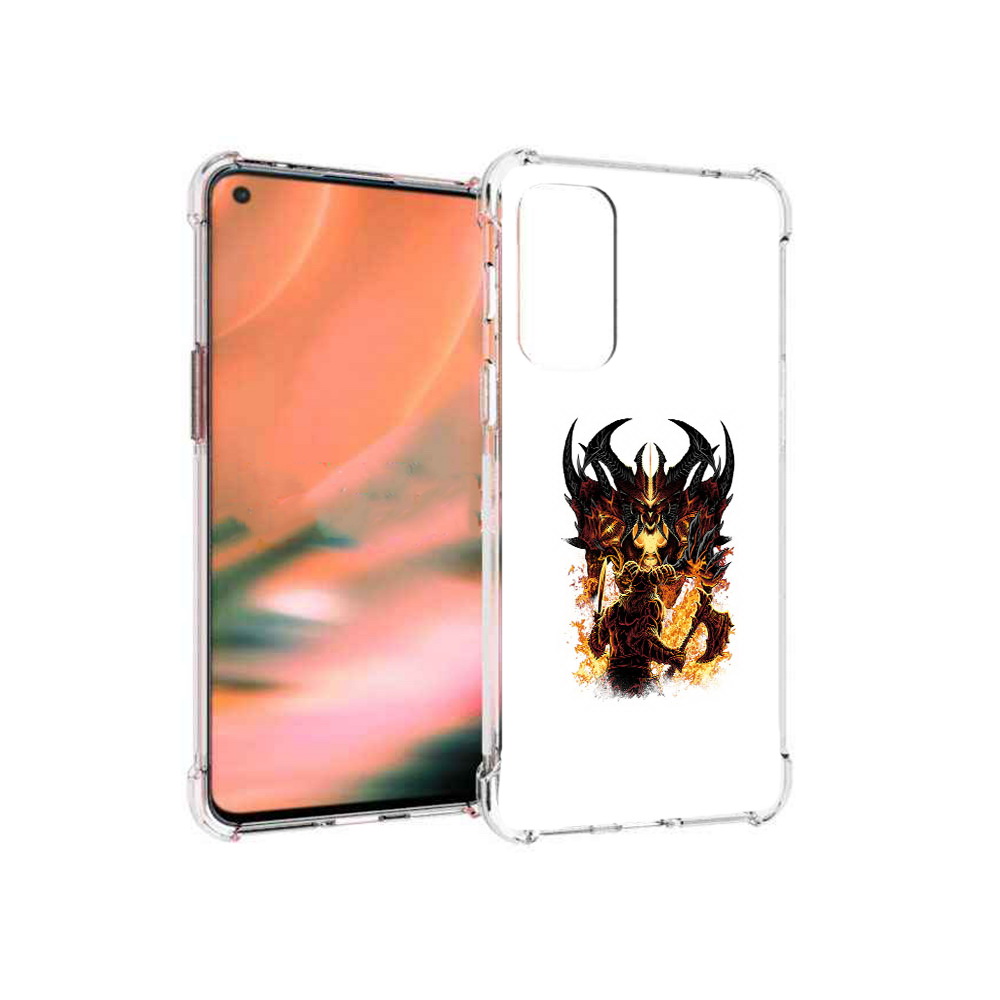 

Чехол MyPads Tocco для OnePlus Nord 2 5G демон shadow fiend (PT161451.125.318), Прозрачный, Tocco