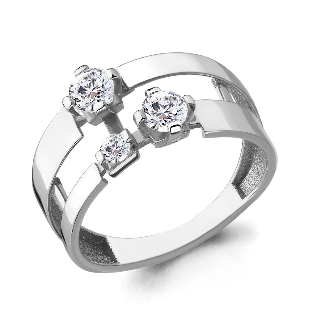 

Кольцо из серебра с фианитом р. 17,5 Aquamarine 68060_925_р, 68060_925_р