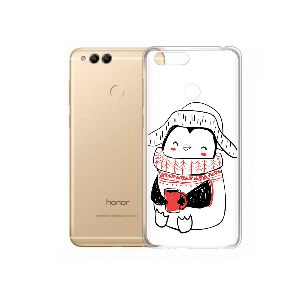 

Чехол MyPads Tocco для Huawei 7X Милый пингвин (PT94112.65.115), Прозрачный, Tocco