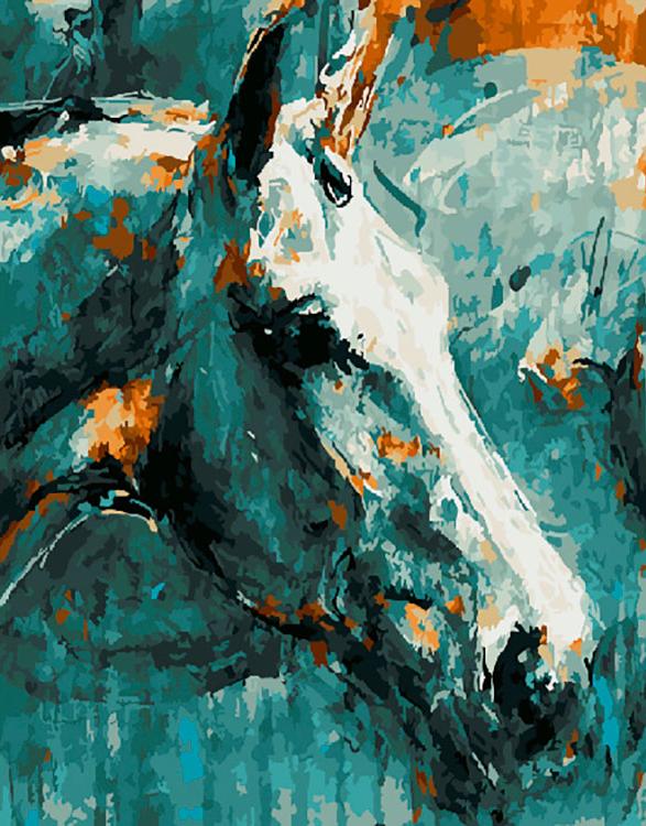 

Картина по номерам «Лошадь»