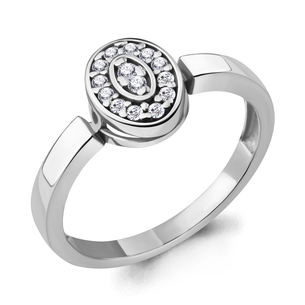 

Кольцо из серебра с фианитом р. 16,5 Aquamarine 68097А_925_р, 68097А_925_р