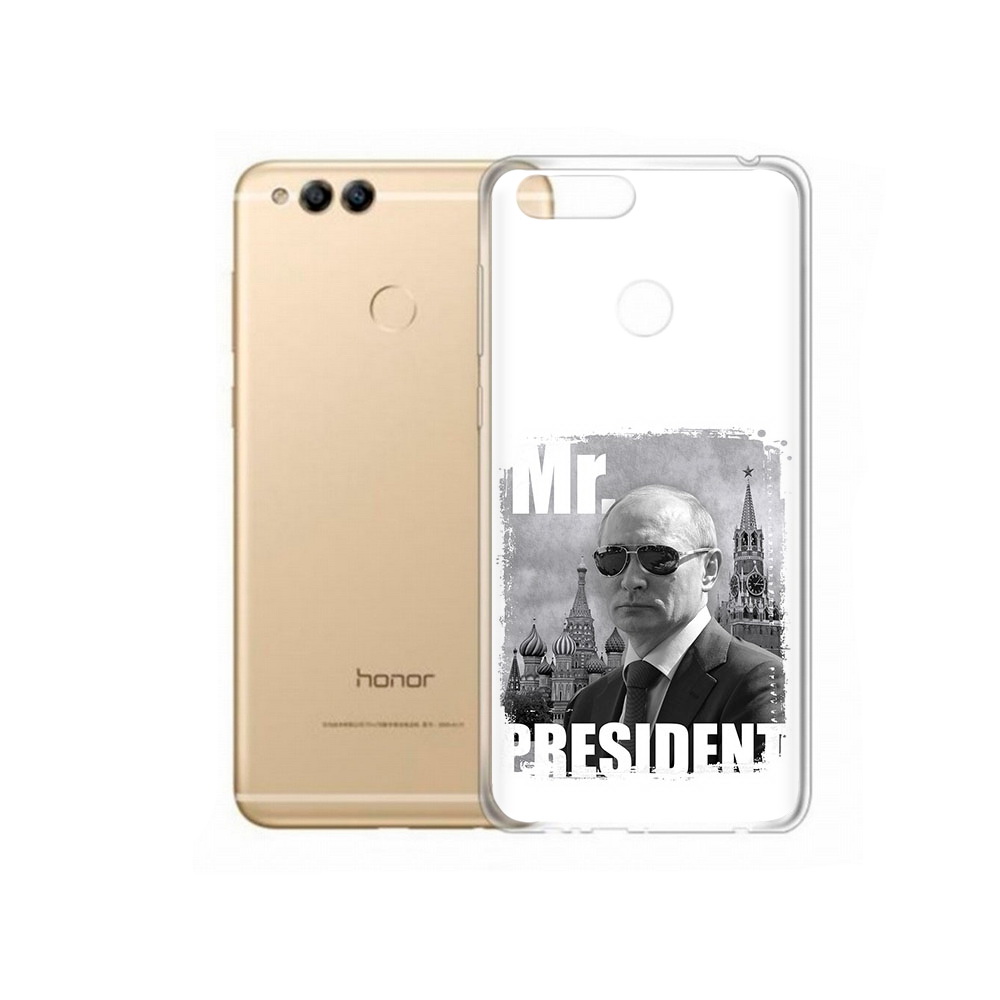 

Чехол MyPads Tocco для Huawei 7X Путин (PT94112.65.141), Прозрачный, Tocco