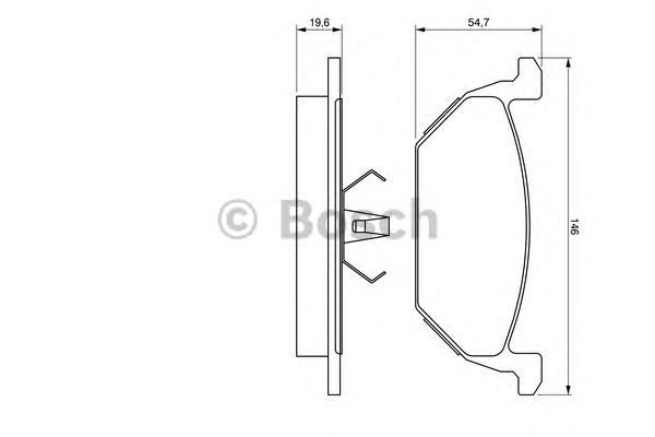 

Комплект тормозных колодок BOSCH 0986424364