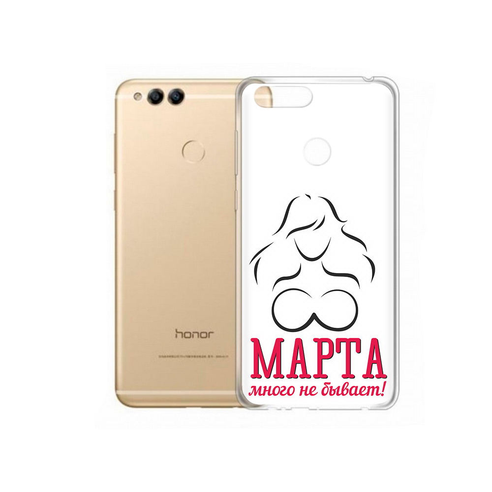 

Чехол MyPads Tocco для Huawei 7X 8 марта много не бывает (PT94112.65.17), Прозрачный, Tocco