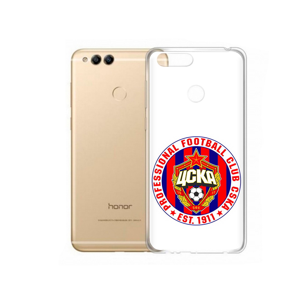 

Чехол MyPads Tocco для Huawei 7X ФК ЦСК логотип (PT94112.65.178), Прозрачный, Tocco