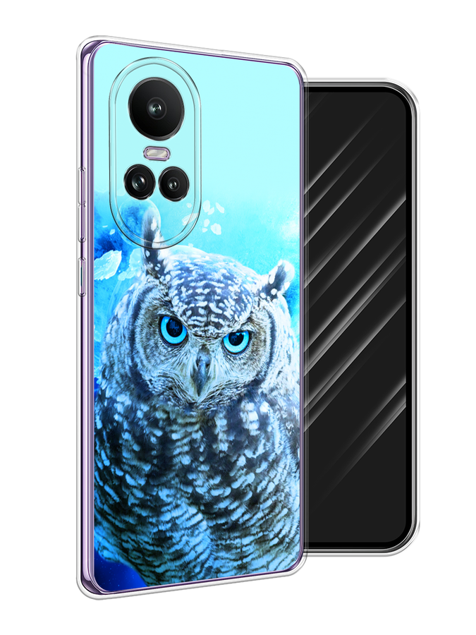 

Чехол Awog на Oppo Reno 10 Global "Сова арт 7", Синий;голубой, 2514850-1