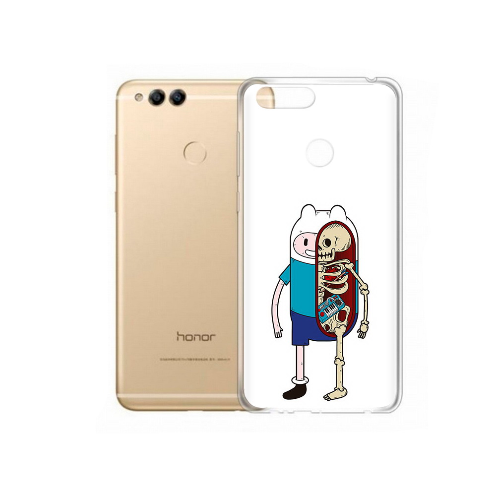 

Чехол MyPads Tocco для Huawei 7X Финн скелет (PT94112.65.187), Прозрачный, Tocco