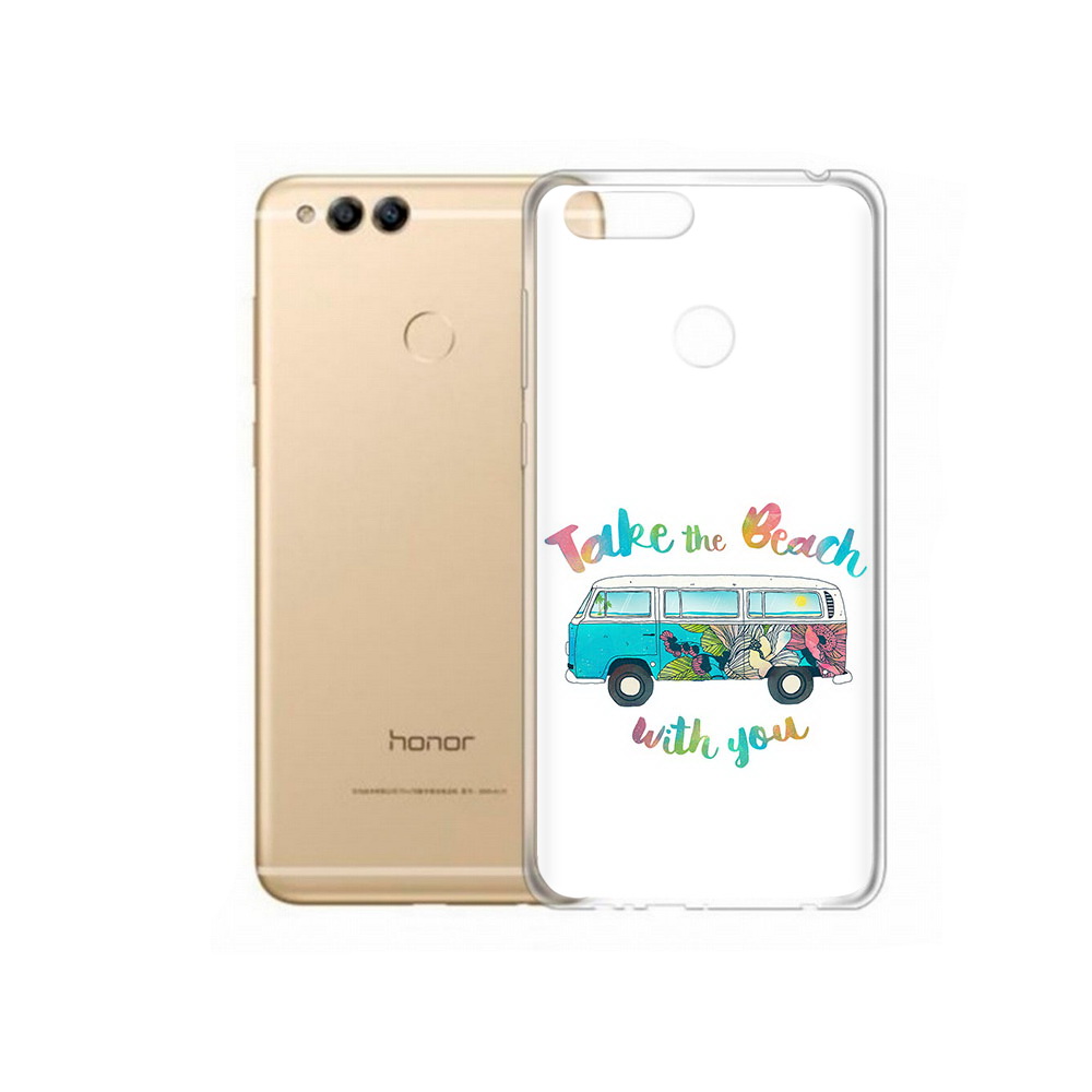 

Чехол MyPads Tocco для Huawei 7X Хиппи автобус (PT94112.65.190), Прозрачный, Tocco