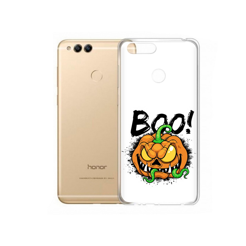 

Чехол MyPads Tocco для Huawei 7X Хэллоуин бу (PT94112.65.193), Прозрачный, Tocco