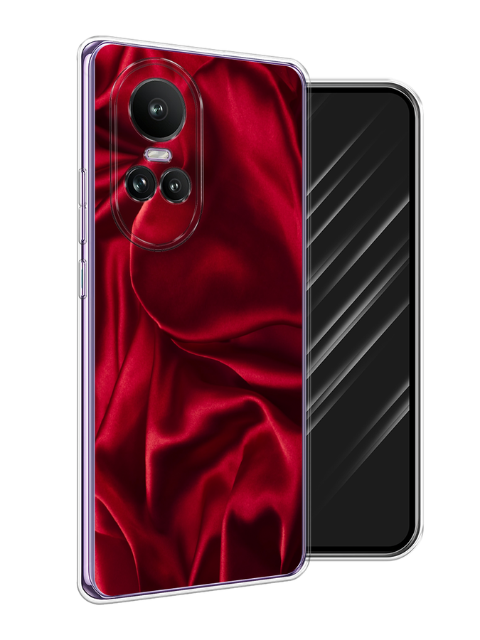 

Чехол Awog на Oppo Reno 10 Global "Текстура красный шелк", 2514850-1