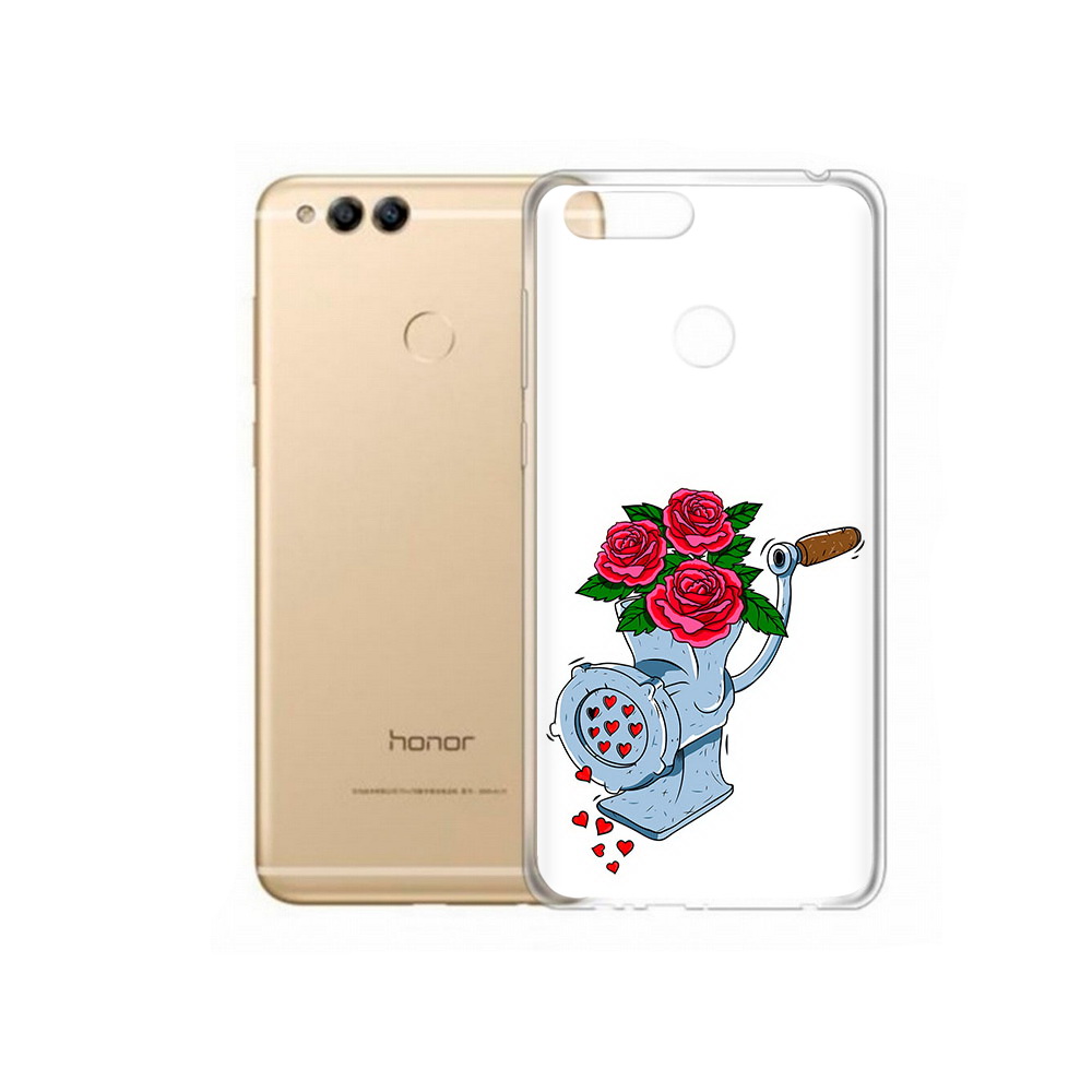 

Чехол MyPads Tocco для Huawei 7X Цветочные сердца (PT94112.65.199), Прозрачный, Tocco