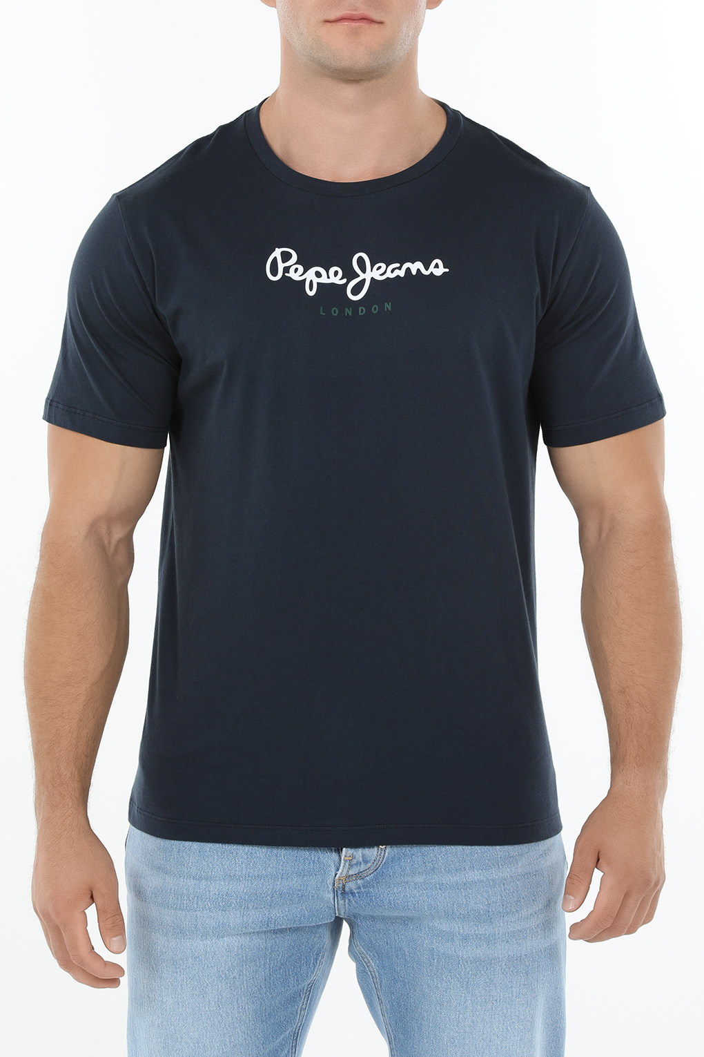 

Футболка мужская Pepe Jeans PM508208 синяя L, Синий, PM508208