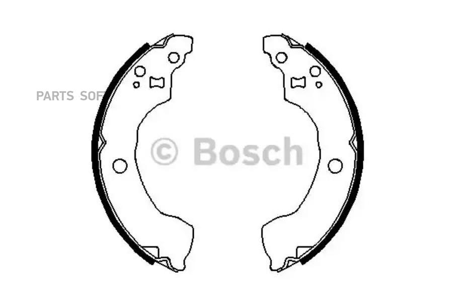 

Комплект тормозных колодок BOSCH 0986487691