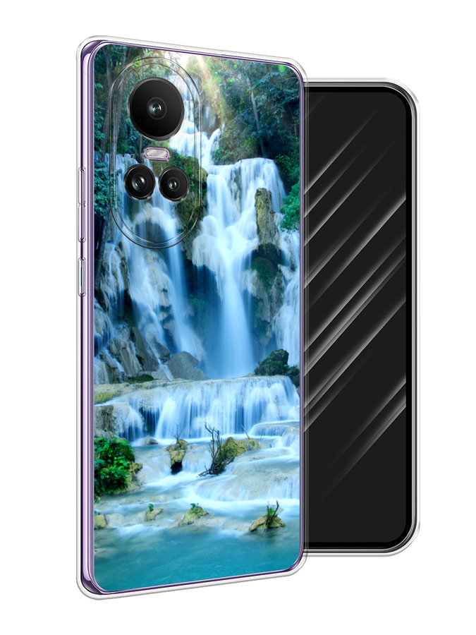 

Чехол Awog на Oppo Reno 10 Global "Водопад 8", Голубой;зеленый, 2514850-1