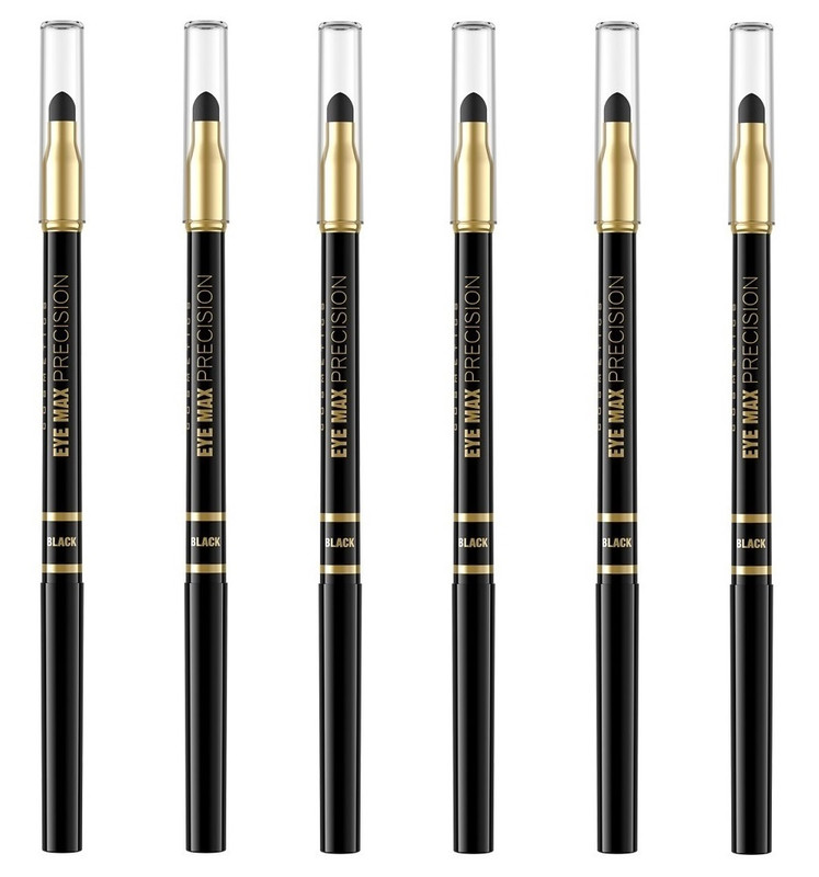 

Карандаш для глаз Eveline Cosmetics черный eye max precision 6 шт