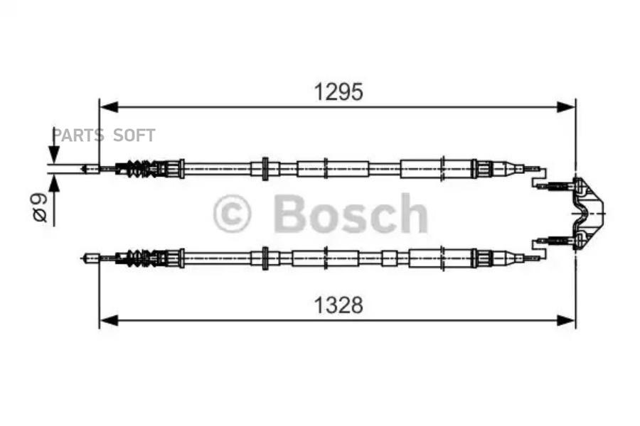 

Трос cтояночного тормоза BOSCH 1987477908