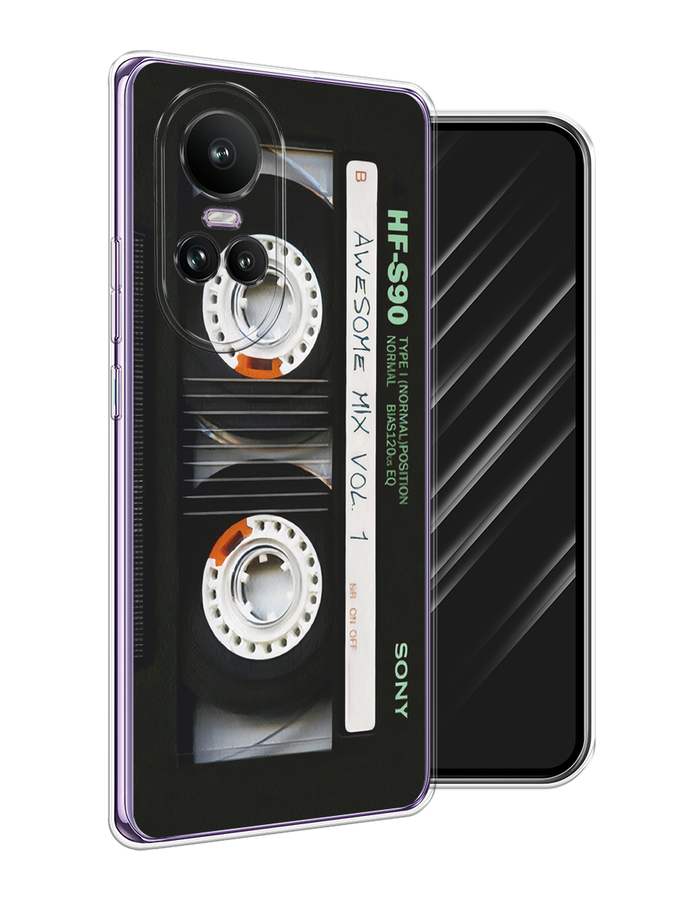 

Чехол Awog на Oppo Reno 10 Global "Кассета", Черный, 2514850-1