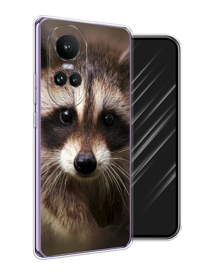 

Чехол Awog на Oppo Reno 10 Global "Енот", Коричневый, 2514850-1