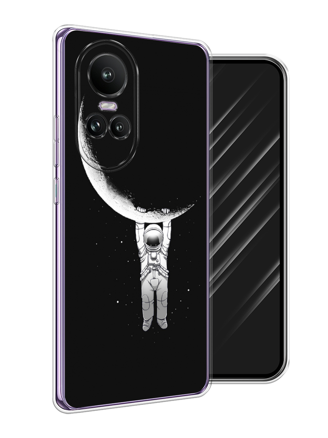 

Чехол Awog на Oppo Reno 10 Global "Космонавт", Белый;черный, 2514850-1