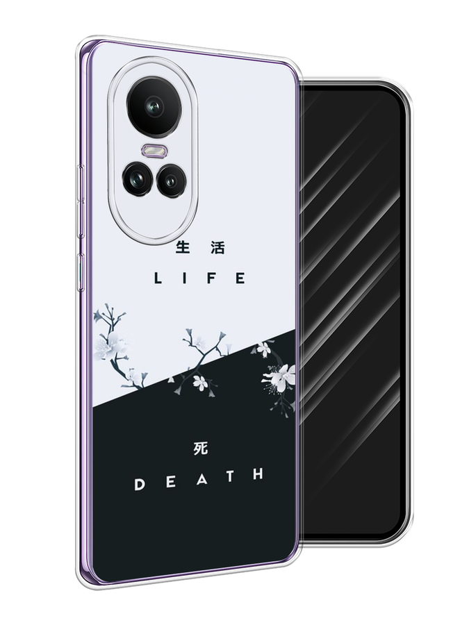 

Чехол Awog на Oppo Reno 10 Global "Life and death", Черный;серый, 2514850-1