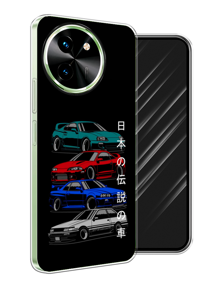 

Чехол Awog на Vivo T3x/Y38 5G "JDM Legend cars", Зеленый;красный;синий, 2610750-1