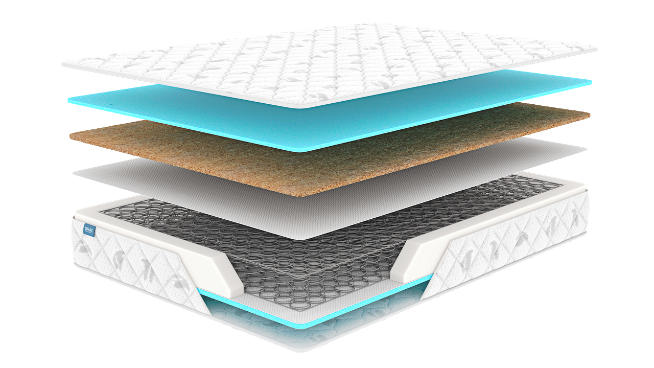 

Матрас Dimax Оптима Симпл 200х200, Белый;серый, Симпл