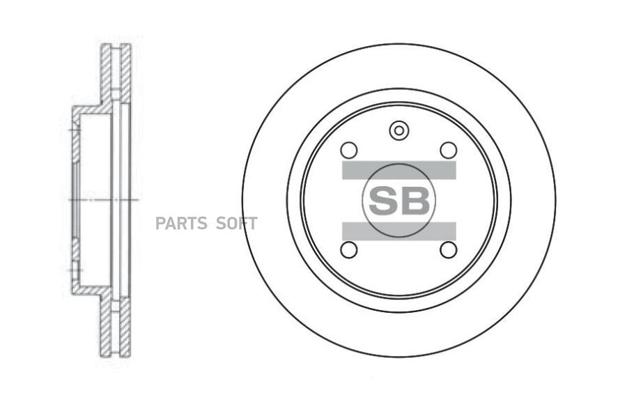 

Тормозный колодки Sangsin brake передний SD3009