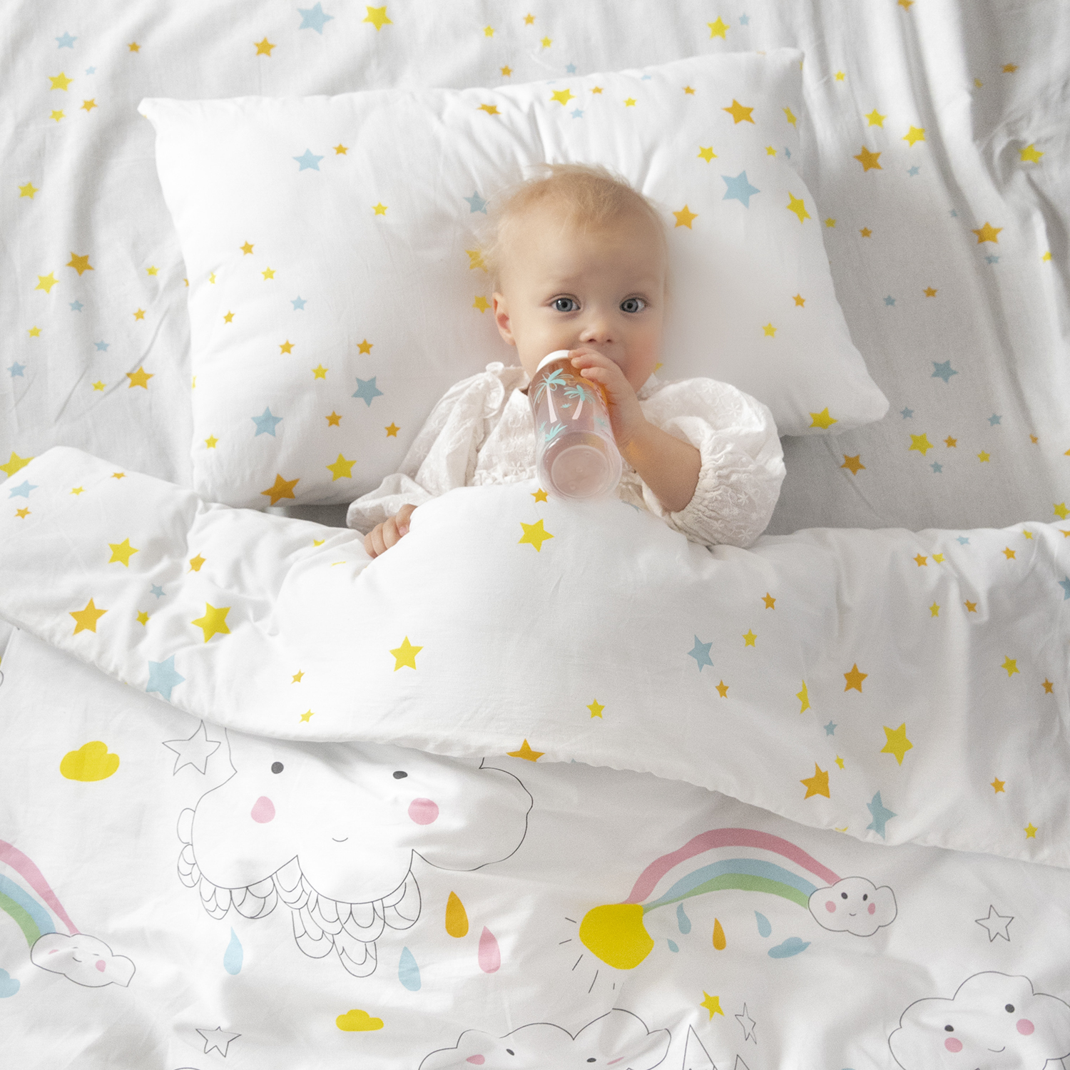Постельное белье La Notta в кроватку для новорожденного Волшебный город постельное белье la notta поплин в кроватку для новорожденного поплин феи белый
