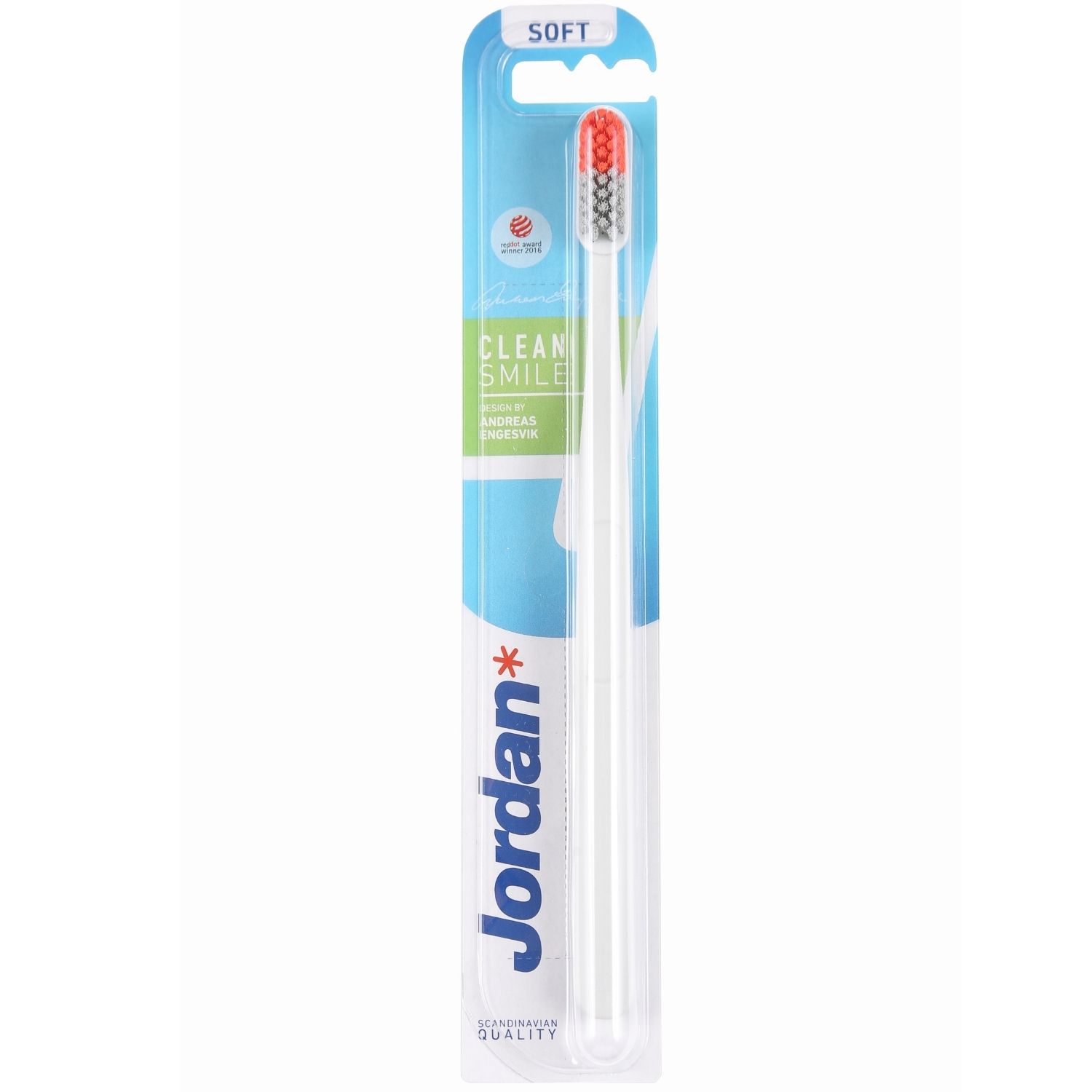 

Зубная щетка JORDAN Clean Smile Soft мягкая, Белый