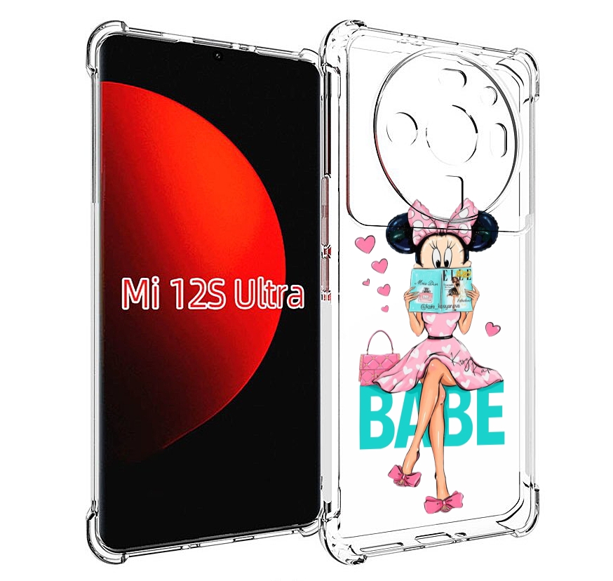 

Чехол MyPads Бейби-микки для Xiaomi 12S Ultra, Прозрачный, Tocco