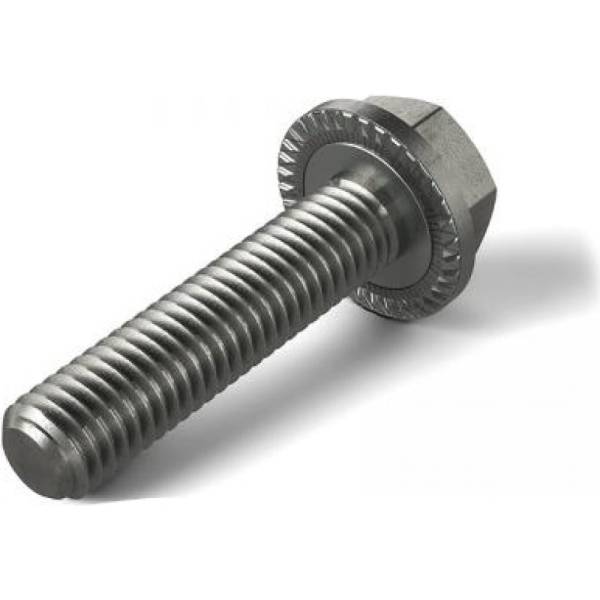 Болт с фланцем ЦКИ DIN 6921, М10х16 рифленый, 8.8, Ц, уп. 50 шт. 62888