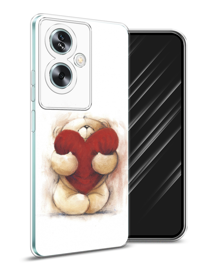 

Чехол Awog на Oppo A79 5G "Мишка с сердцем 1", Белый;бордовый;бежевый, 2515650-1