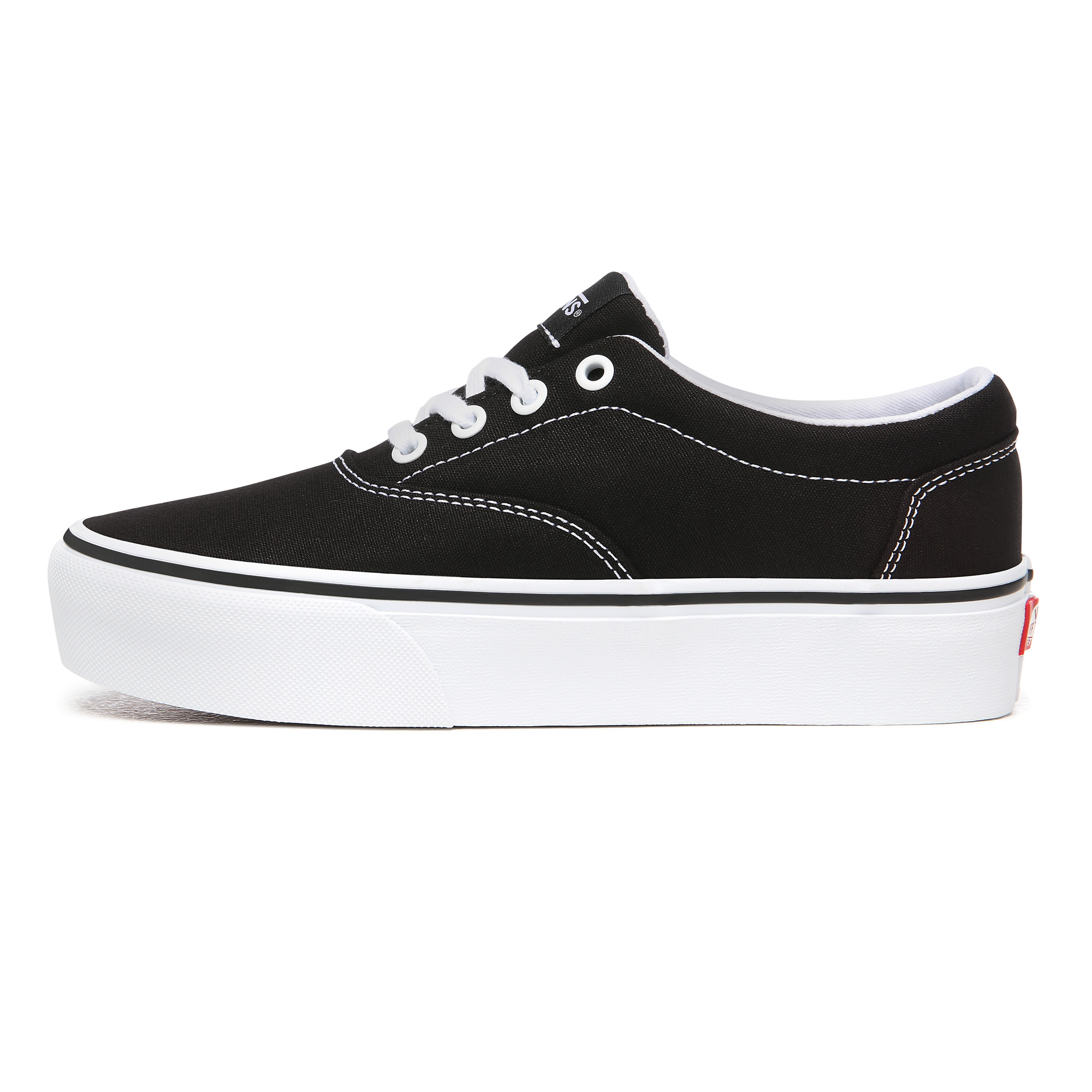 фото Кеды женские vans wm doheny platform (canvas)blk черные 5 us